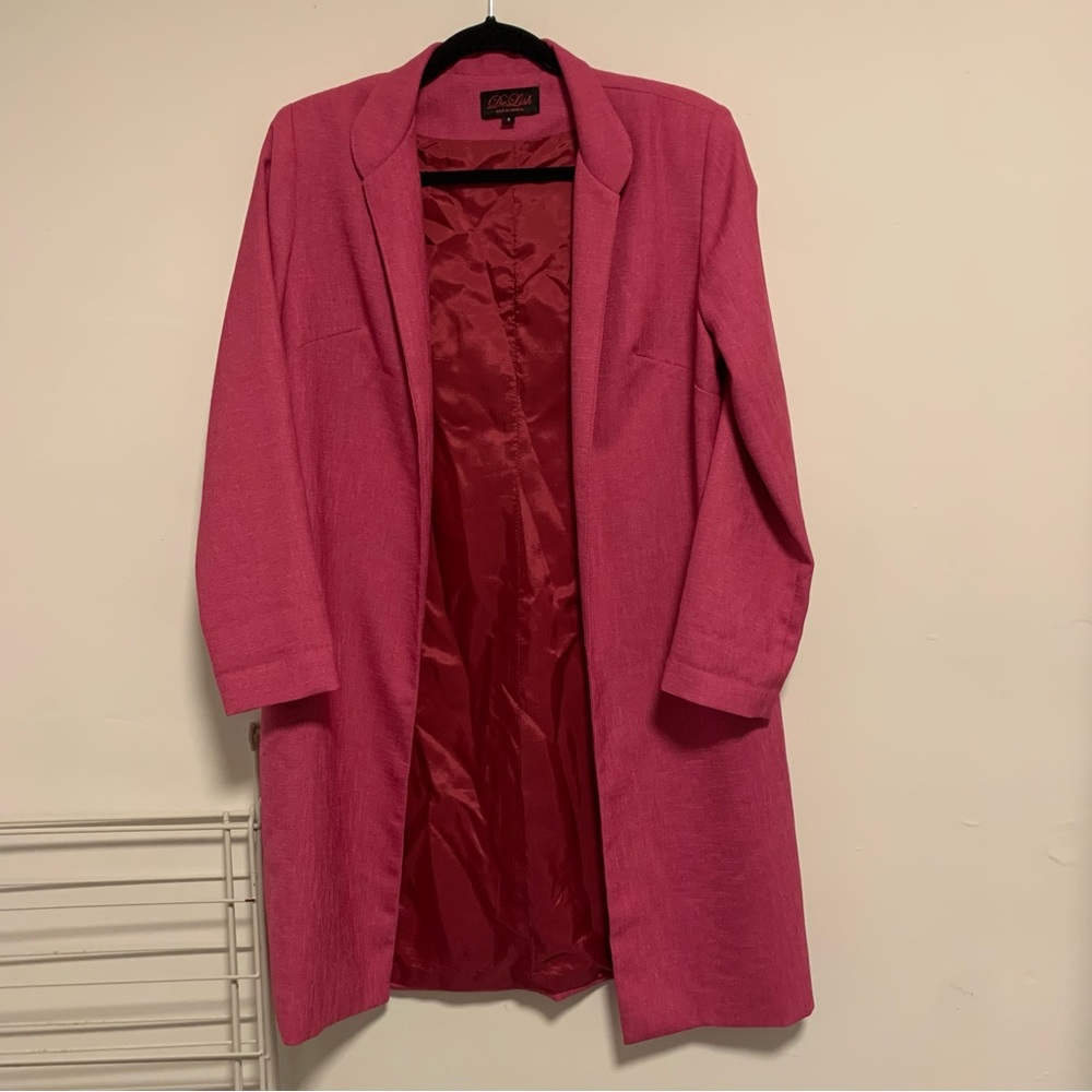 Long Pink Dress Jacket